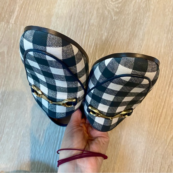 Coach Haley Loafer with Gingham Print in Navy/Chalk 6.5 - Picture 6 of 10